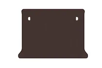 Fiat Fiorino/Qubo 2008–2024 Rubberen kofferbakmat Carsuit (Bruin) foto 1