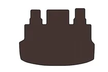Hyundai Staria 2021– Rubberen kofferbakmat Carsuit (1+1,5/9-persoons, bruin) foto 1