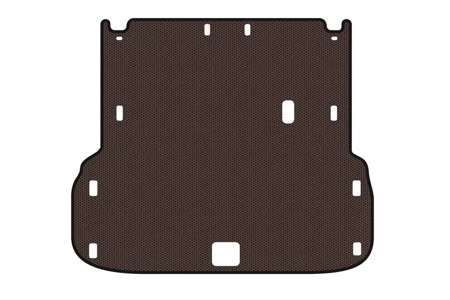 Infiniti QX60 2016–2021 Rubberen kofferbakmat Carsuit (tot 2e rij, bruin) Image