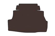 Nissan Almera N16 2000–2006 Rubberen kofferbakmat Carsuit (SD, bruin) foto 1
