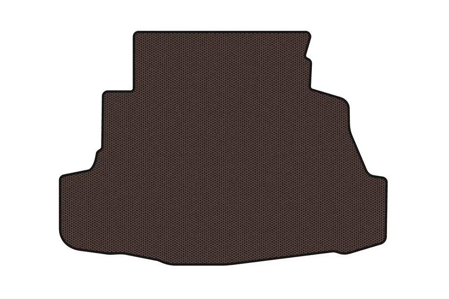 Nissan Primera P12 2002–2007 Rubberen kofferbakmat Carsuit (SD, bruin) Foto 1