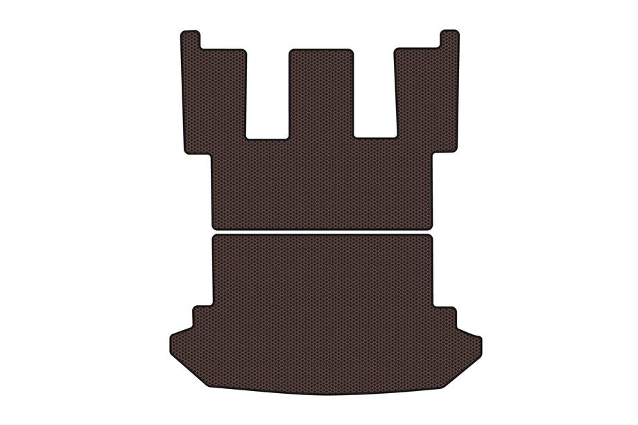 Peugeot 807 2002–2014 Rubberen kofferbakmat Carsuit (Bruin) Foto 1