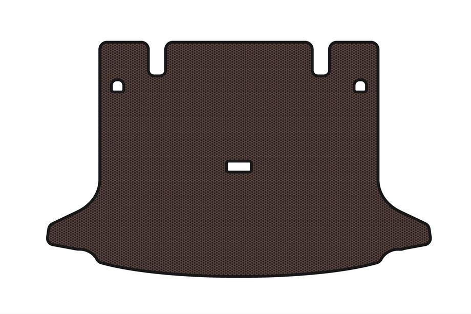 Dacia Logan I 2005–2008 Rubberen kofferbakmat Carsuit (SW, 7-zits, bruin) Foto 1