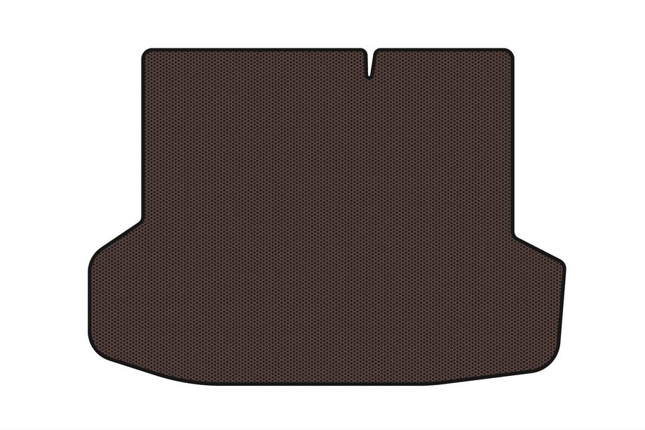 Kia Rio 2005–2011 Rubberen kofferbakmat Carsuit (SD, bruin) Foto 1