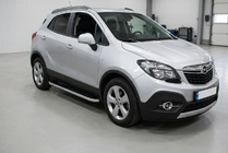 Opel Mokka 2012–2021 Side steps Tayga Grey (set van 2, aluminium) foto 1