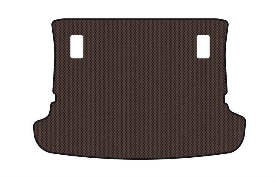 Toyota Corolla Verso 2004–2009 Rubberen kofferbakmat Carsuit (7-zits, bruin) Image