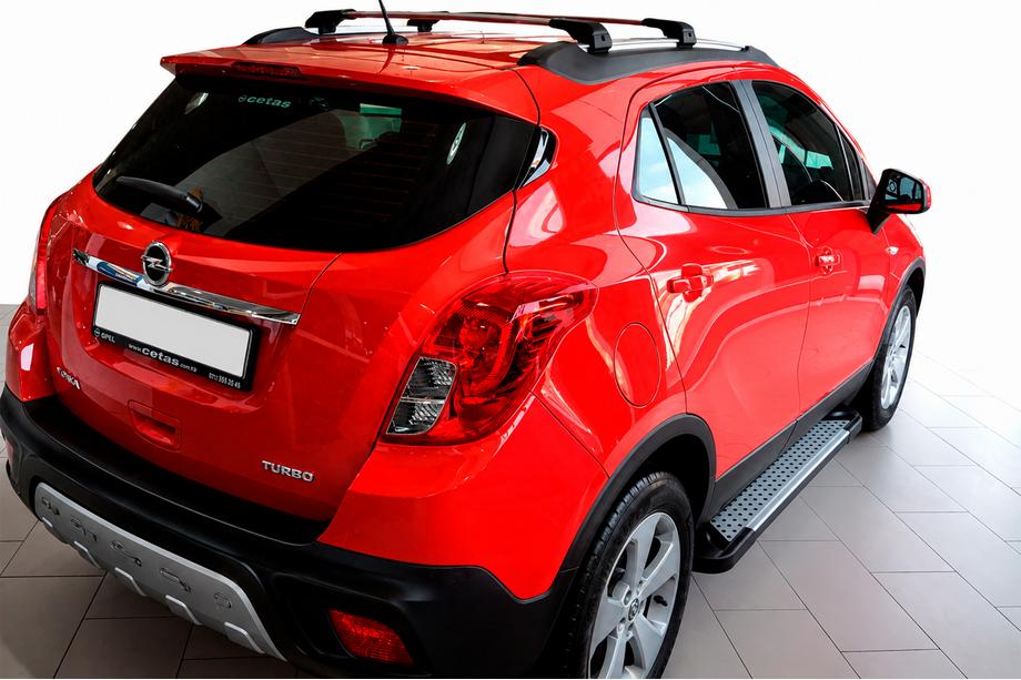 Opel Mokka 2012–2021 Side steps Allmond Grey (2 stuks, aluminium) Image