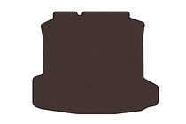 Volkswagen Polo 2010–2017 Rubberen kofferbakmat Carsuit (SD, bruin) foto 1