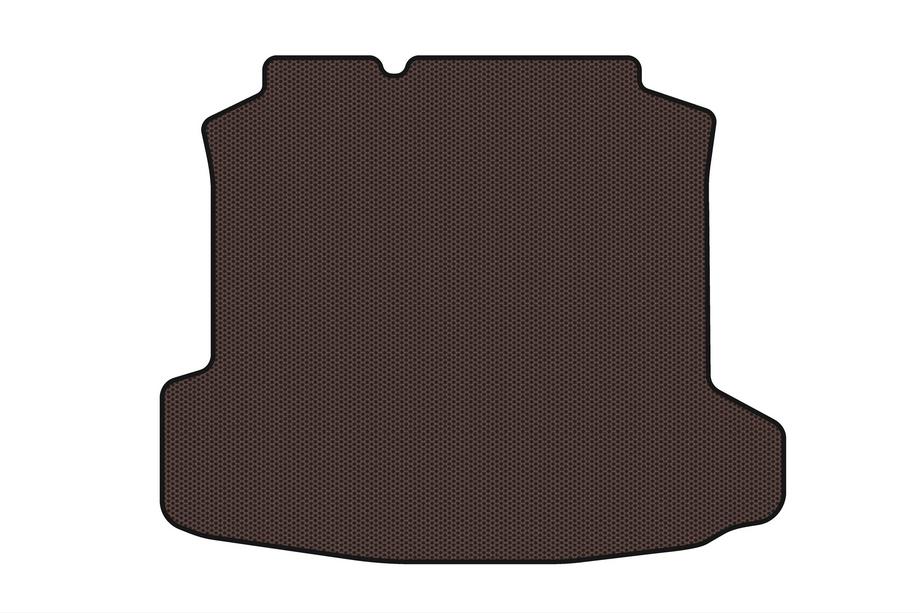 Volkswagen Polo 2010–2017 Rubberen kofferbakmat Carsuit (SD, bruin) Image