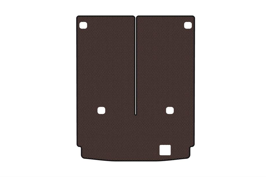 Mercedes GL-klasse X164 2006–2012 Rubberen kofferbakmat Carsuit (7-zits met neergeklapte 3e zitrij, bruin) Foto 1
