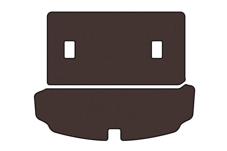Acura MDX 2007–2013 Rubberen kofferbakmat Carsuit V-2 (Bruin) Foto 1