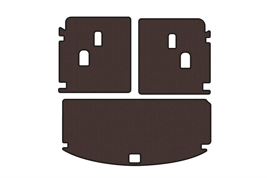 Acura MDX 2013–2020 Rubberen kofferbakmat Carsuit V-2 (Bruin) Foto 1