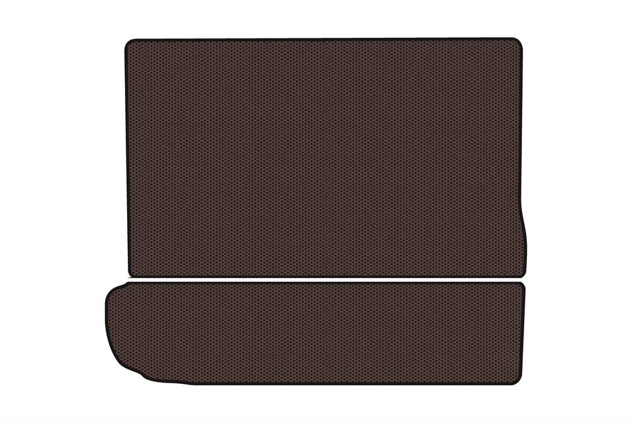 Citroen C-4 Picasso 2013–2022 Rubberen kofferbakmat Carsuit (3e zitrij neergeklapt, bruin) Image