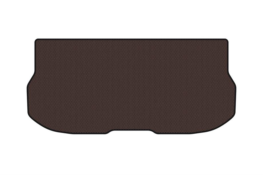 Nissan Quest 2011–2017 Rubberen kofferbakmat Carsuit (met 3e zitrij, 7-persoons, bruin) Image