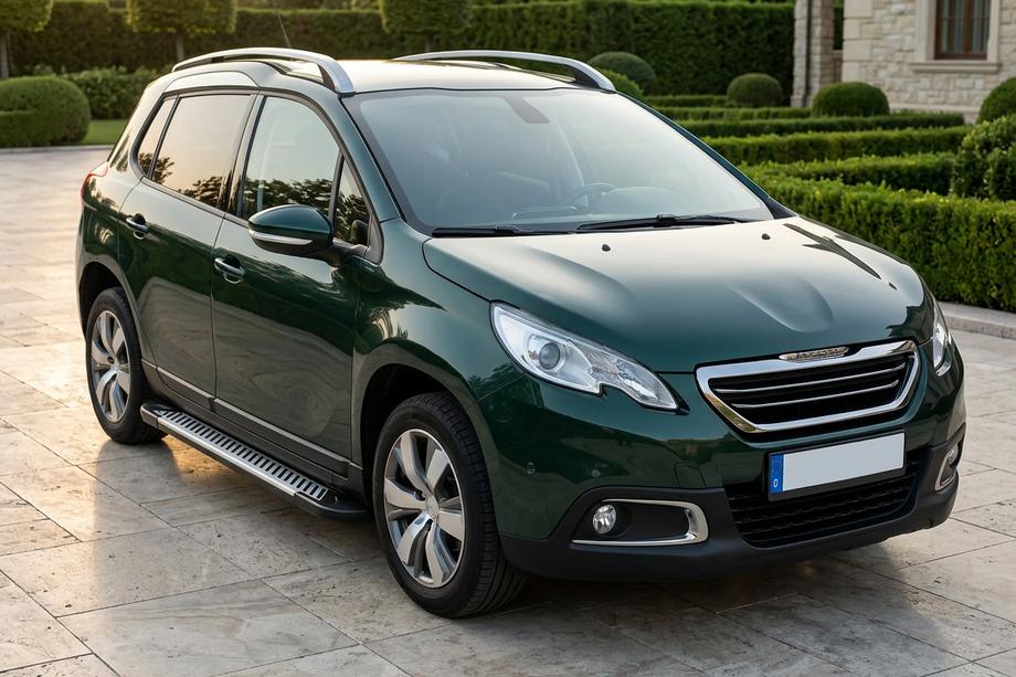 Peugeot 2008 2013–2019 Line side steps (set van 2, aluminium) Image