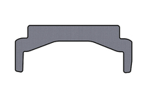 Mercedes SLK R172 2011–2016 Rubberen kofferbakmat Carsuit (bovenste, Roadster, grijs) foto 1