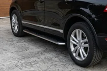 Porsche Cayenne 2003–2010 Maydos V1 zijtreden (set 2 stuks, aluminium + RVS) foto 1