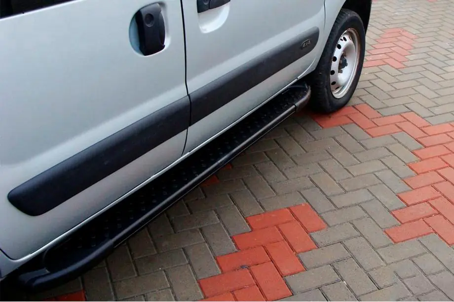 Renault Kangoo 1998–2008 Allmond Black zijtreden (2 st., aluminium) Image