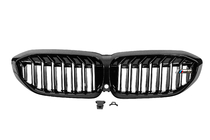 BMW 3 Serie G20/G21 2018– Niergrille M-Look V1 (2018-2022, glanzend zwart) Zonder camera-uitsparing foto 2