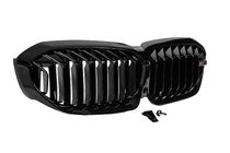 BMW 3 Serie G20/G21 2018– Niergrille M-Look V1 (2018-2022, glanzend zwart) Zonder camera-uitsparing foto 4