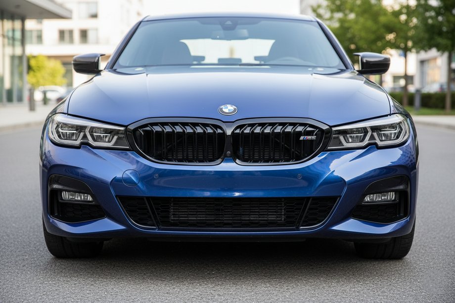 BMW 3 Serie G20/G21 2018– Niergrille M-Look V1 (2018-2022, glanzend zwart) Zonder camera-uitsparing Image