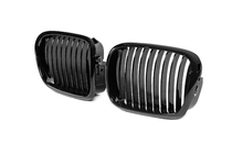 BMW 5 Serie E39 1996–2003 1-Bar niergrille (2000-2003, hoogglans zwart) foto 3