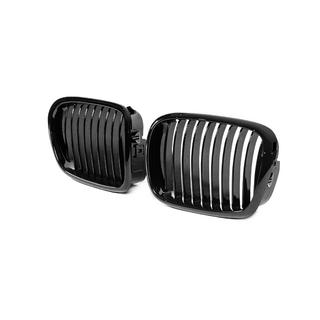 1-Bar niergrille (2000-2003, hoogglans zwart) BMW 5 Serie E39 1996–2003 foto 3
