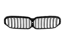 BMW 5 Serie G30/G31 2017–2023 M-Look V2 nierengrille (2021-2023, hoogglans zwart) foto 5