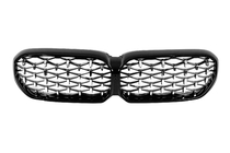 BMW 5 Serie G30/G31 2017–2023 Niergrille Diamond Silver (2021-2023) foto 2