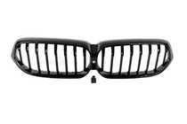 BMW 6-serie G32 2017– 1-Bar nierengrille (2020-2023, hoogglans zwart) foto 2