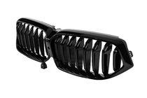 BMW 6-serie G32 2017– 1-Bar nierengrille (2020-2023, hoogglans zwart) foto 3