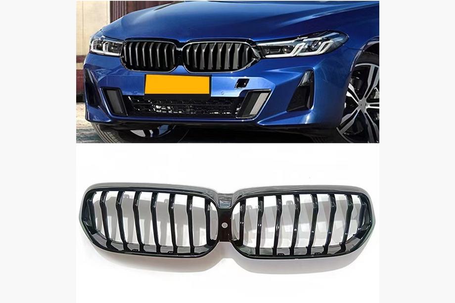 BMW 6-serie G32 2017– 1-Bar nierengrille (2020-2023, hoogglans zwart) Image