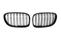 BMW 7 Serie F01/F02 2008–2015 Niergrilles M-Look (hoogglans zwart) foto 2