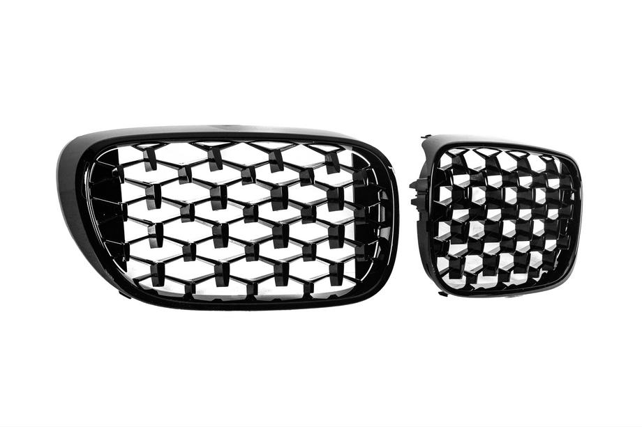 BMW 7 Serie G11/G12 2015–2022 Diamond Black nierroosters (2016-2019, hoogglans zwart) Foto 4