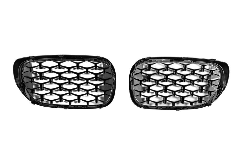 BMW 7 Serie G11/G12 2015–2022 Diamond Black nierroosters (2016-2019, hoogglans zwart) Foto 5