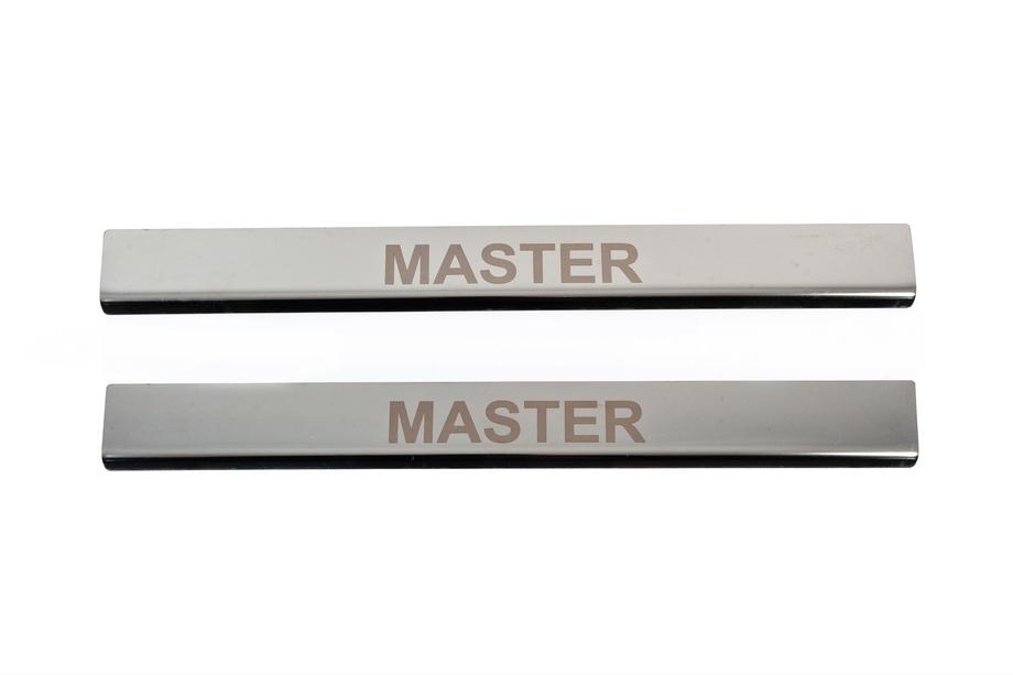 Renault Master 1998–2010 RVS dorpellijsten (2 stuks) Image