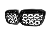 BMW X3 G01 2018– Nierengrilles Diamond Black (2018-2021, zwarte omlijsting) foto 3