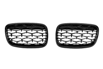 BMW X5 E70 2007–2013 Nieren grille Diamond Black (glans zwart) foto 1