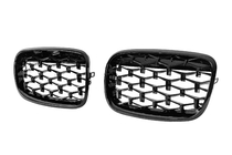 BMW X5 E70 2007–2013 Nieren grille Diamond Black (glans zwart) foto 3