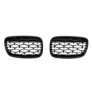 Nieren grille Diamond Black (glans zwart) foto 1