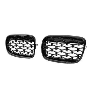 Nieren grille Diamond Black (glans zwart) BMW X5 E70 2007–2013 foto 3