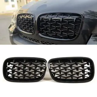 Nieren grille Diamond Black (glans zwart) foto 1