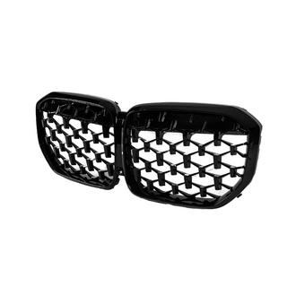 Niergrilles Diamond Black (2018-2022, hoogglans zwart) BMW X5 G05 2019–2026 foto 3