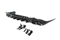 Mercedes C-klasse W206 2022– Achterdiffuser met uitlaatsierstukken (AMG C63-design) foto 4