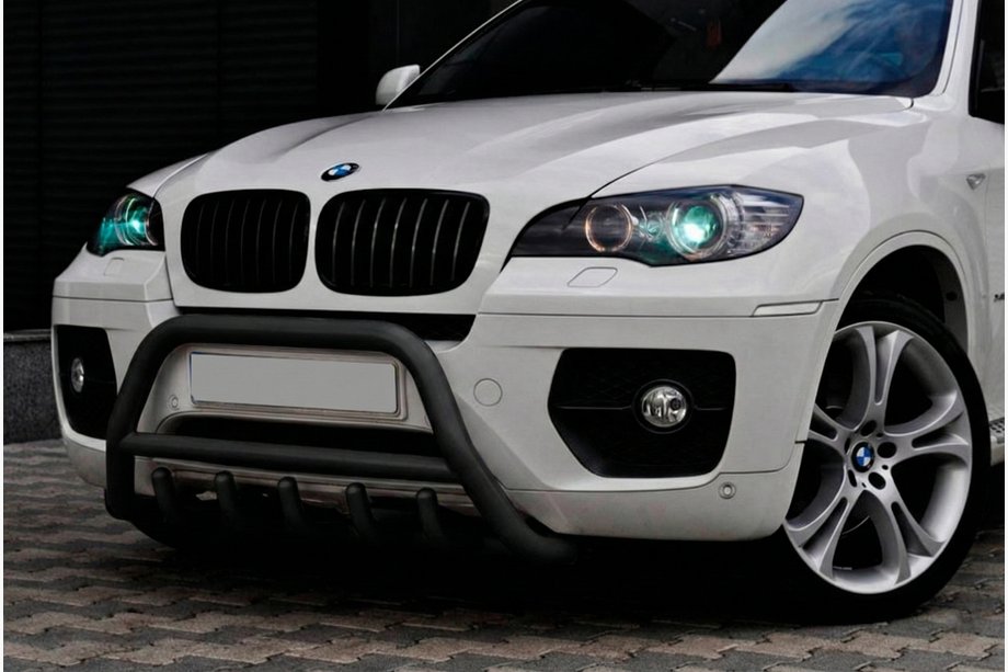 BMW X6 E71 2008–2014 Bullbar WT003 Black (RVS) Image