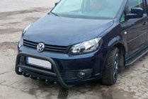 Volkswagen Caddy 2010–2015 Bullbar WT003 Black (RVS) foto 1
