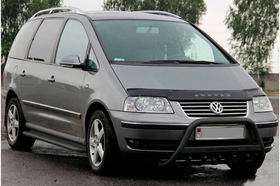 Volkswagen Sharan 1995–2010 Bullbar WT004 Black (RVS) Image