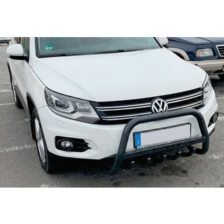 Bullbar WT004 Black (RVS) Volkswagen Tiguan 2007–2016 foto 1