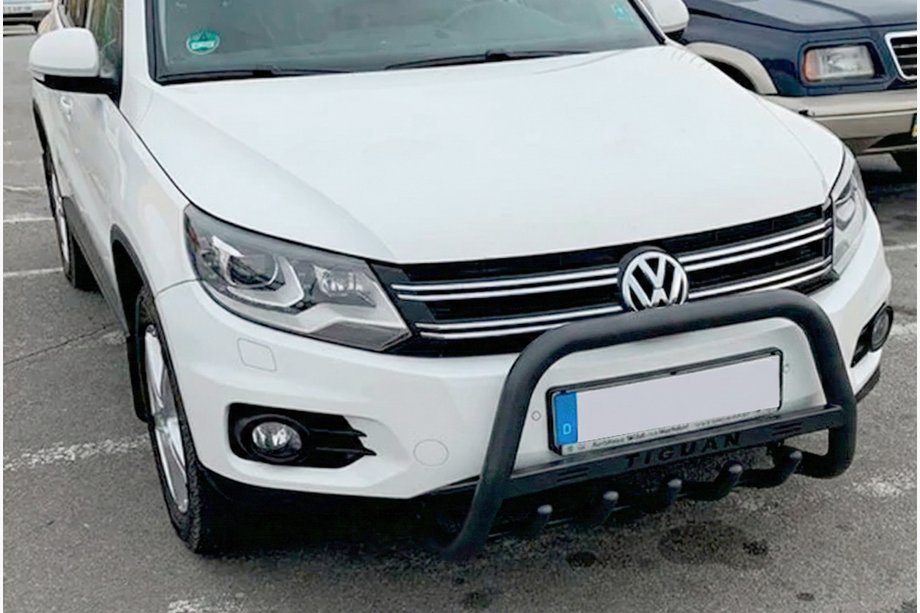 Volkswagen Tiguan 2007–2016 Bullbar WT004 Black (RVS) Image