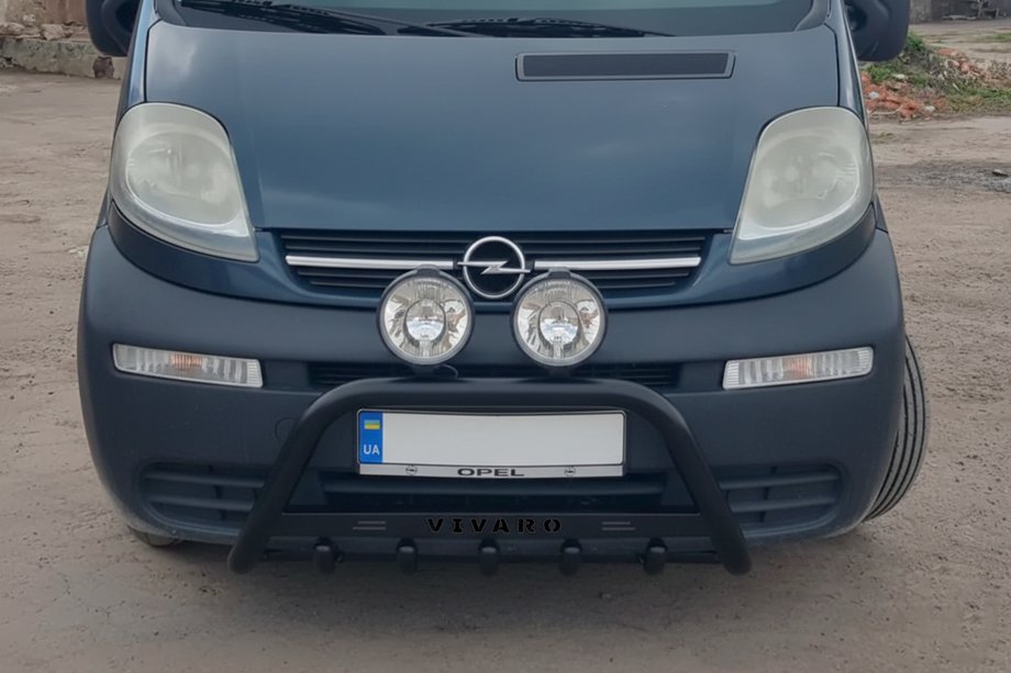 Opel Vivaro 2001–2015 Bullbar WT004 Black (RVS) Image